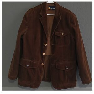 BROWN CORDUROY SAFARI JACKET by NAUTICA